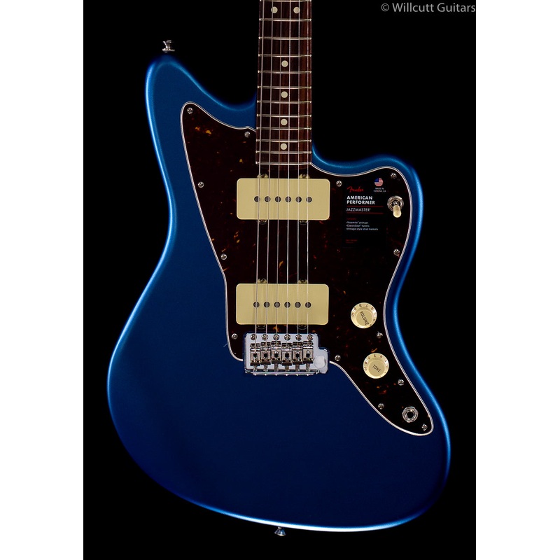 Fender American Performer Jazzmaster Satin Lake Placid Blue - ULT975560819915