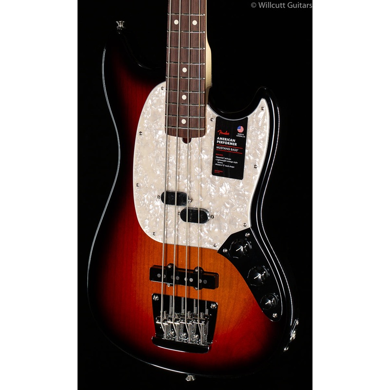Fender American Performer Mustang Bass 3-Color Sunburst (773) - ULT975560819913