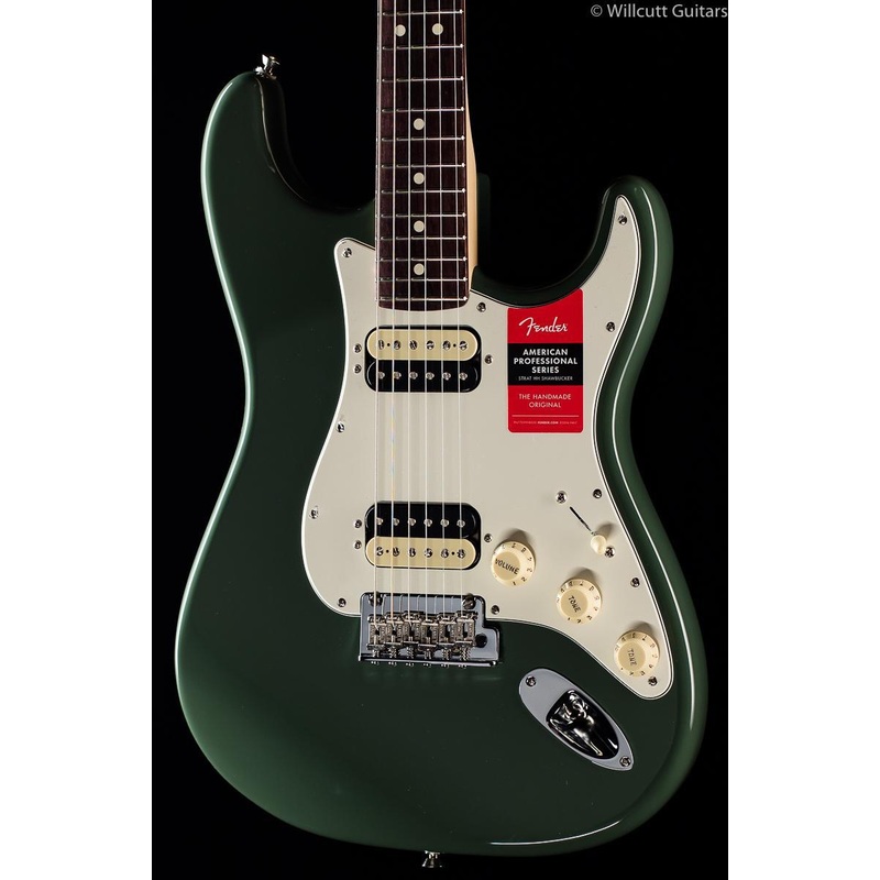 Fender American Pro Professional Stratocaster HH Antique Olive Rosewood - ULT975560819868