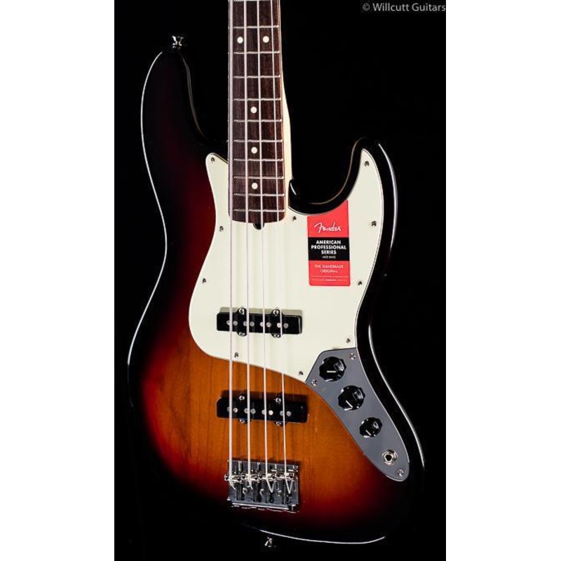 Fender American Professional Jazz Bass 3-Tone Sunburst Rosewood (091) Bass Guitar - ULT975560819884