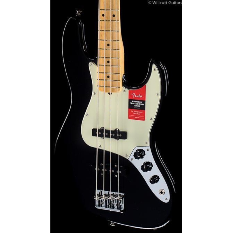 Fender American Professional Jazz Bass Black Maple (772) - ULT975560819886