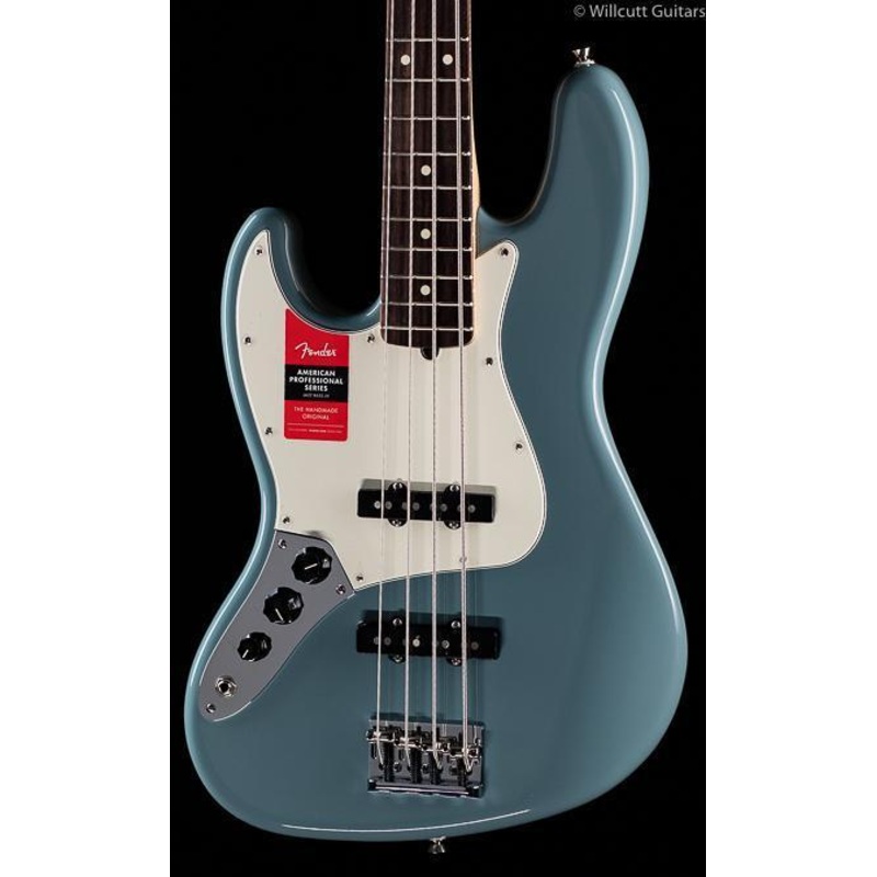 Fender American Professional Jazz Bass Sonic Grey Rosewood Lefty (515) - ULT975560819891