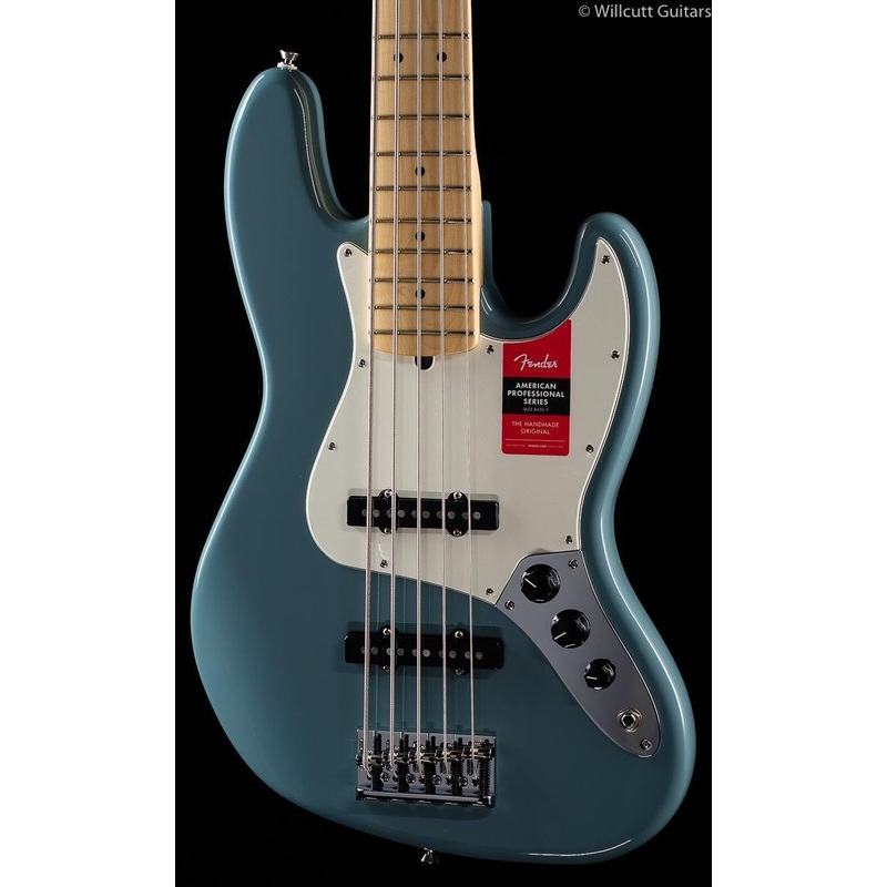Fender American Professional Jazz Bass V Sonic Grey Maple Bass Guitar - ULT975560819890