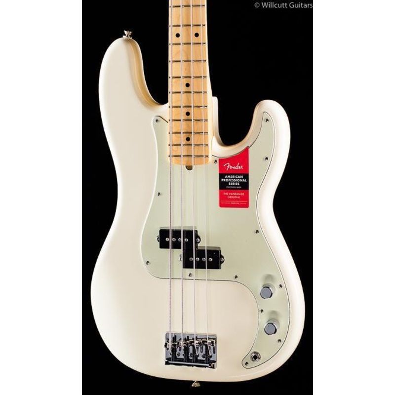 Fender American Professional Precision Bass Olympic White Maple (897) - ULT975560819873