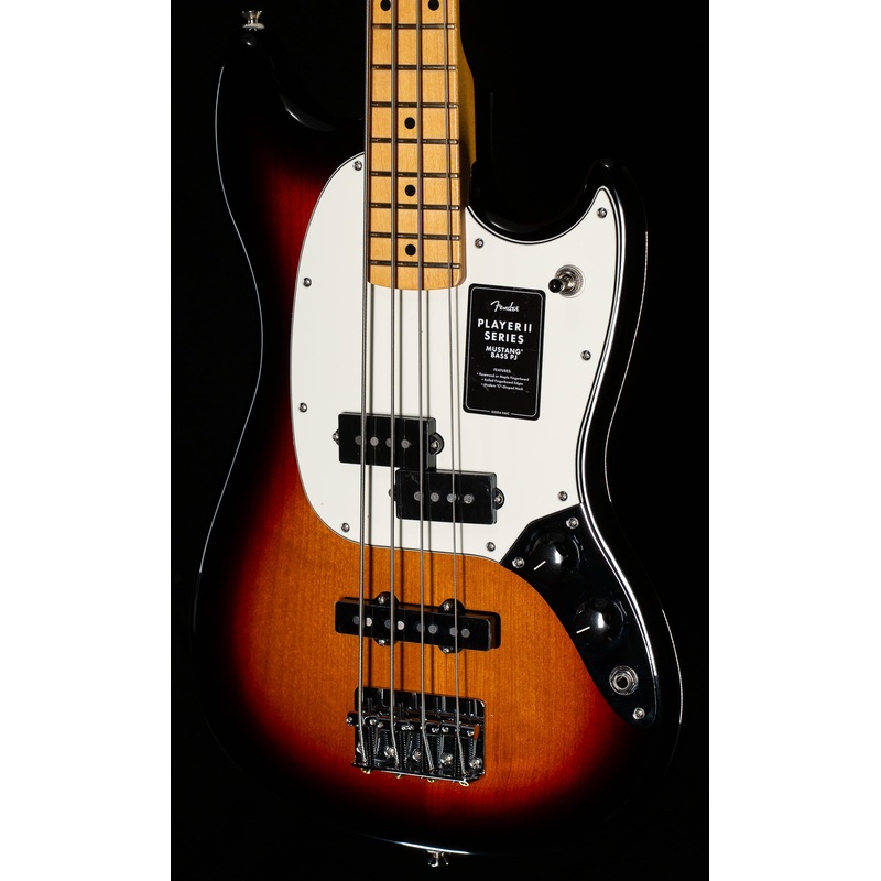 Fender Player II Mustang Bass PJ Maple Fingerboard 3-Color Sunburst (325) - ULT975560820054