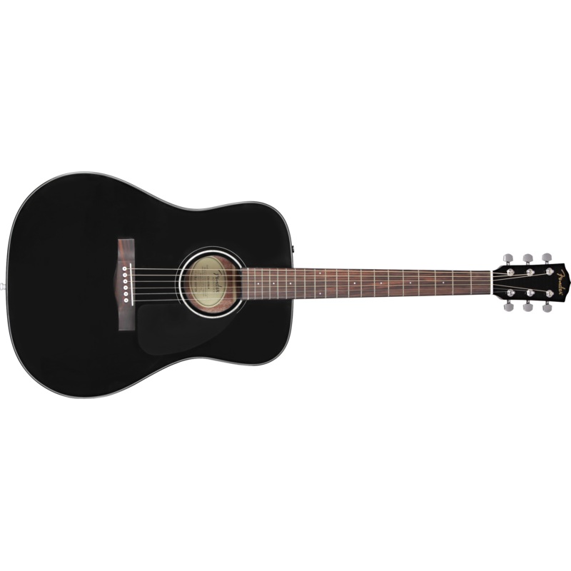 Fender CD-60 Dread V3, Blk WN w/case - ULT975560819825