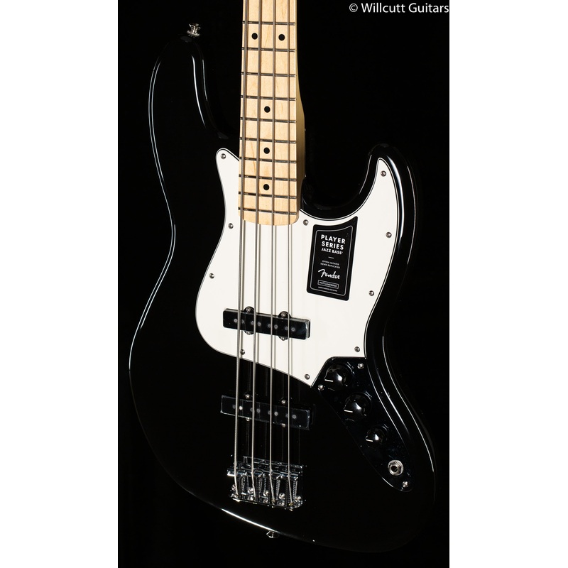 Fender Player Jazz Bass Black Maple Bass Guitar - ULT975560819647