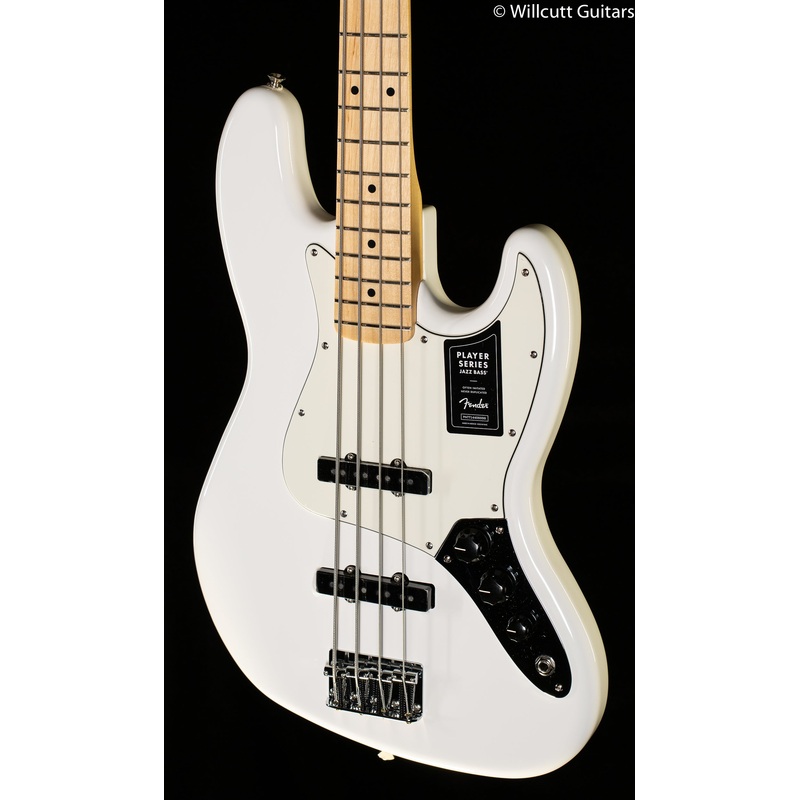 Fender Player Jazz Bass Polar White Bass Guitar - ULT975560819646