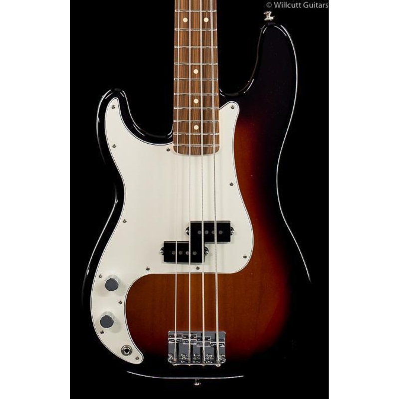 Fender Player Precision Bass 3-Color Sunburst Pau Ferro Lefty (053) Bass Guitar - ULT975560819633