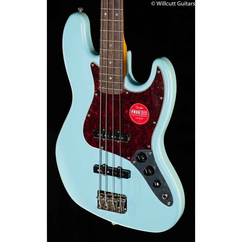 Squier Classic Vibe '60s Jazz Bass Daphne Blue Bass Guitar - ULT975560819813