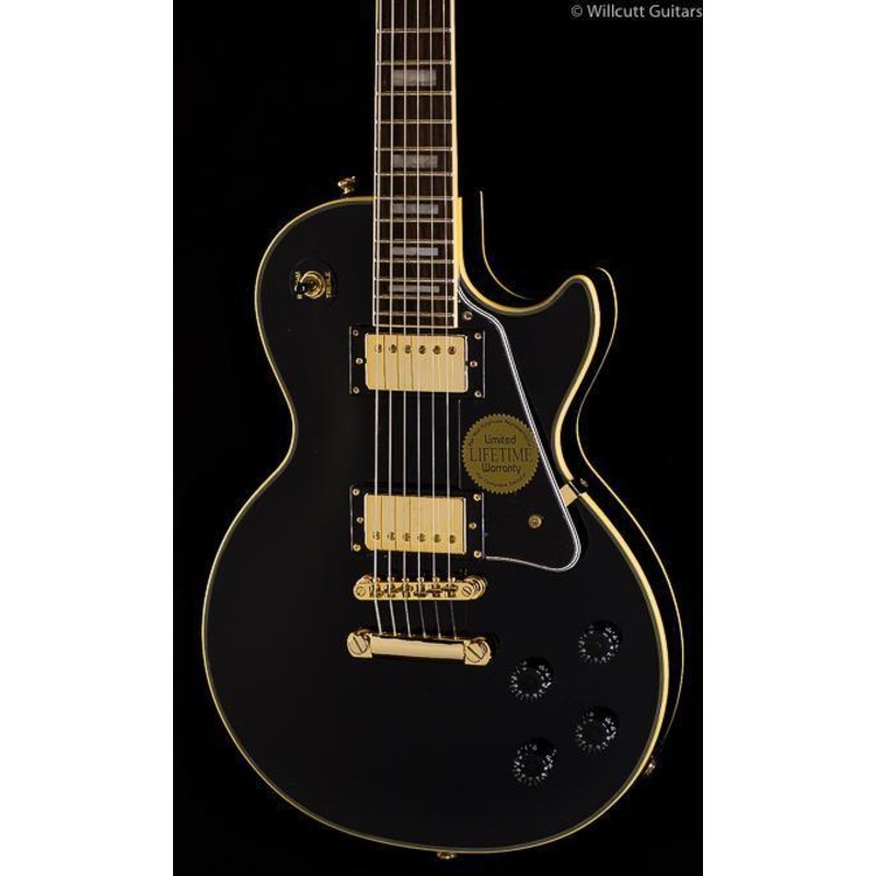 Epiphone LP Custom Ebony, Gold HW - ULT975560819168