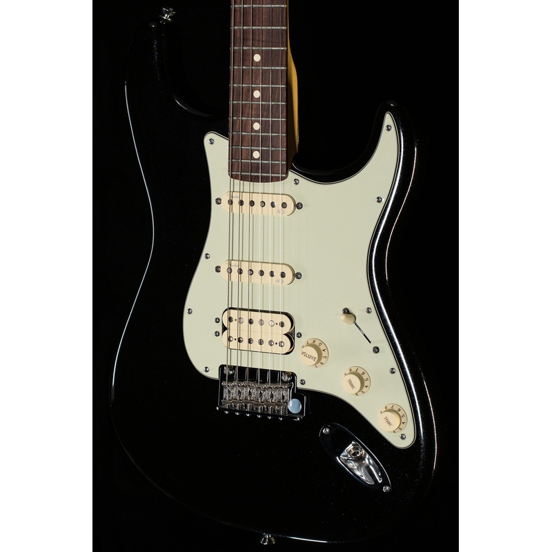 Fender American Deluxe Stratocaster Plus Mystic Black HSS Rosewood New Old Stock - ULT975560818977