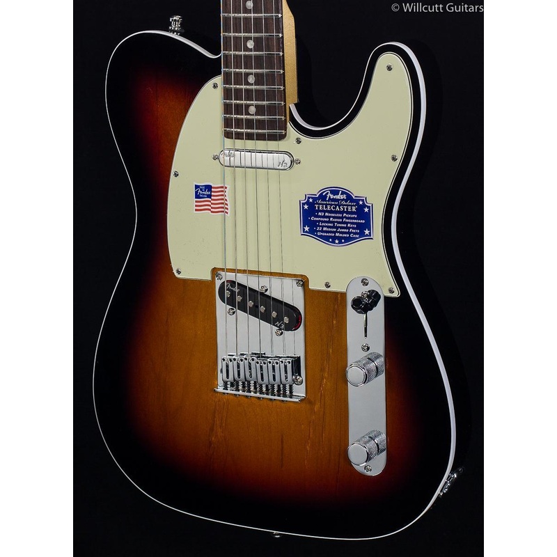 Fender American Deluxe Telecaster 3 Tone Sunburst Rosewood - ULT975560818968