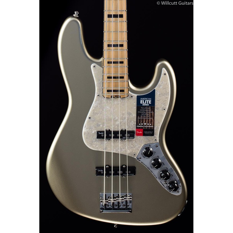 Fender American Elite Jazz Bass Champagne - ULT975560819006