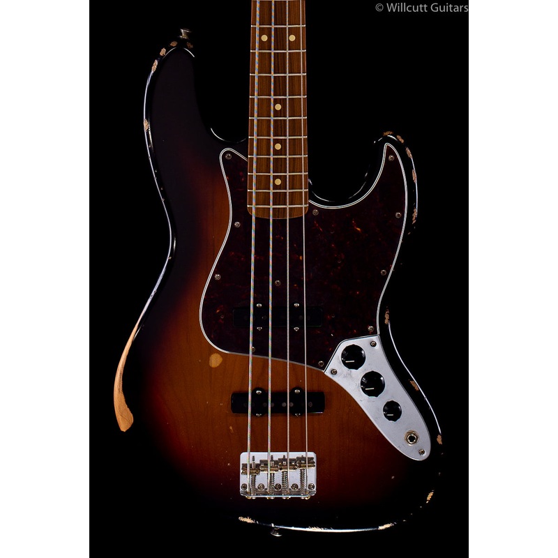 Fender Road Worn '60s Jazz Bass 3-Color Sunburst Pau Ferro - ULT975560819584