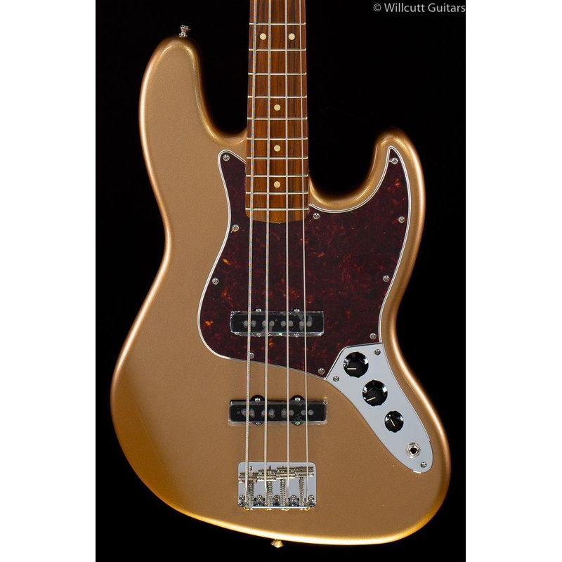 Fender Vintera '60s Jazz Bass Firemist Gold Bass Guitar - ULT975560819559
