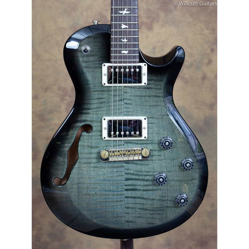 PRS S2 Singlecut Semi-Hollow Trampas Green Smokeburst USED - ULT975560819510