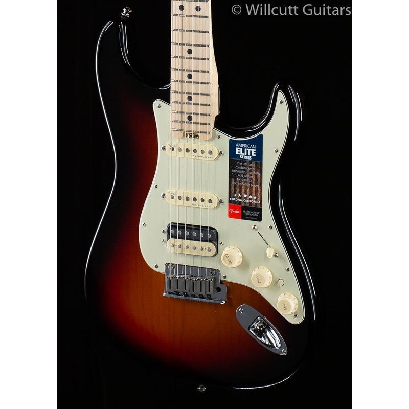 Fender American Elite Stratocaster HSS Shawbucker 3-Tone Sunburst - ULT975560818944