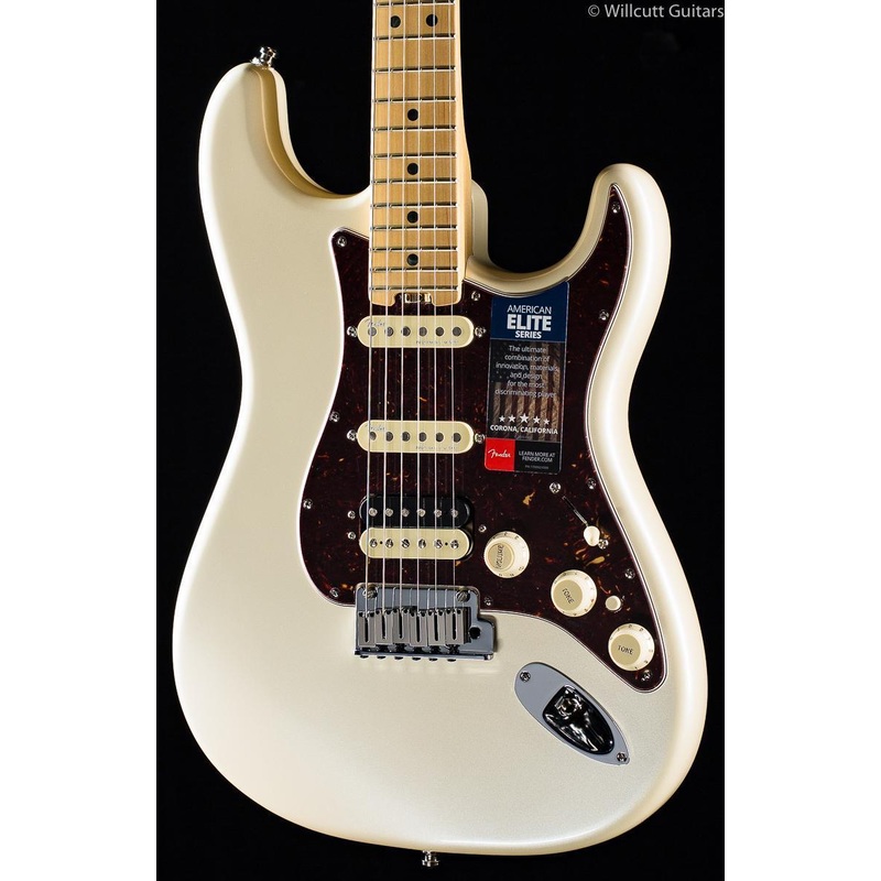 Fender American Elite Stratocaster HSS Shawbucker Olympic Pearl - ULT975560818886