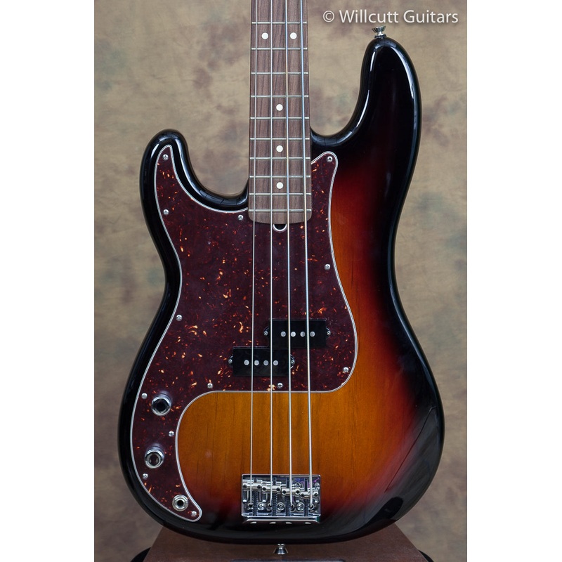 Fender American Standard Precision Bass 3-Tone Sunburst Lefty USED - ULT975560818703