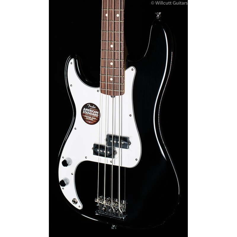 Fender American Standard Precision Bass Black Lefty - ULT975560818817