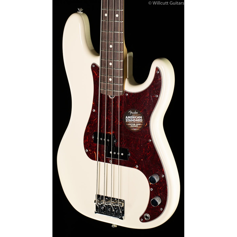 Fender American Standard Precision Bass Olympic White - ULT975560818819