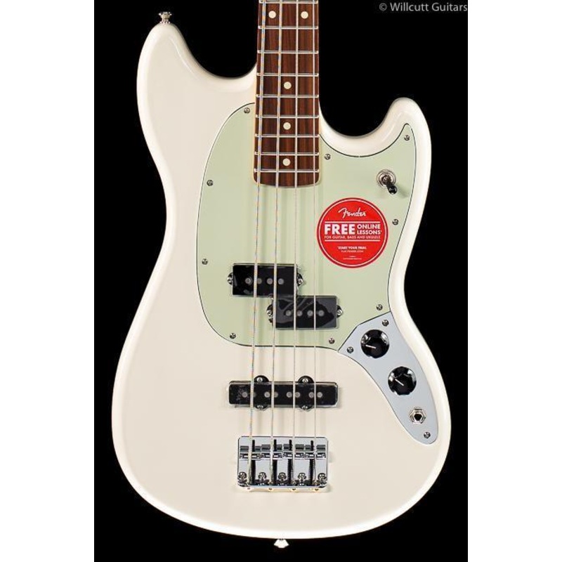 Fender Player Mustang Bass PJ Olympic White Pau Ferro (926) - ULT975560818868