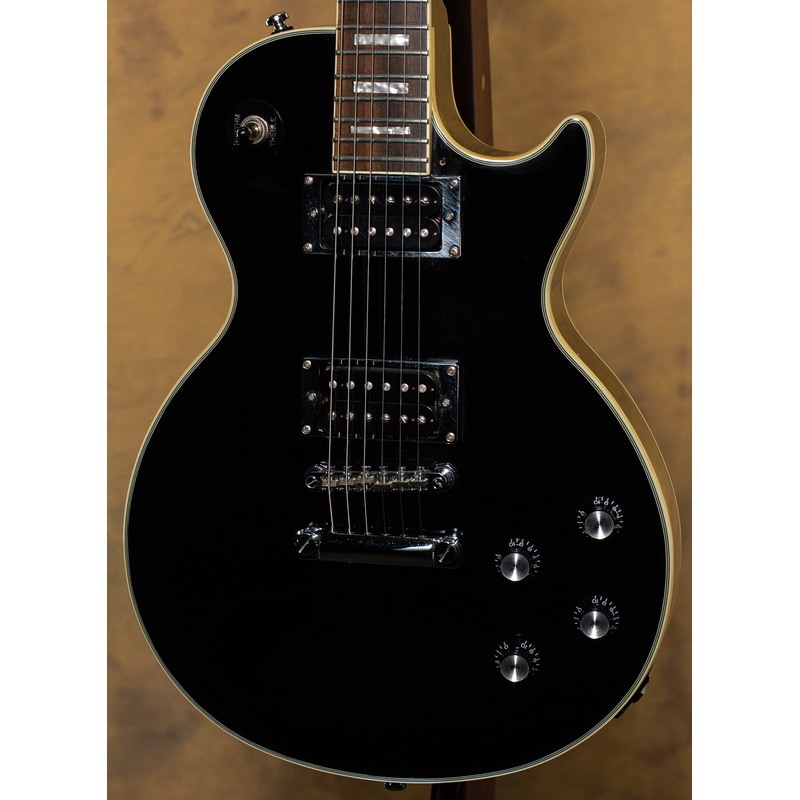 2005 Epiphone Les Paul Custom Ebony w/ Case - ULT975560818209