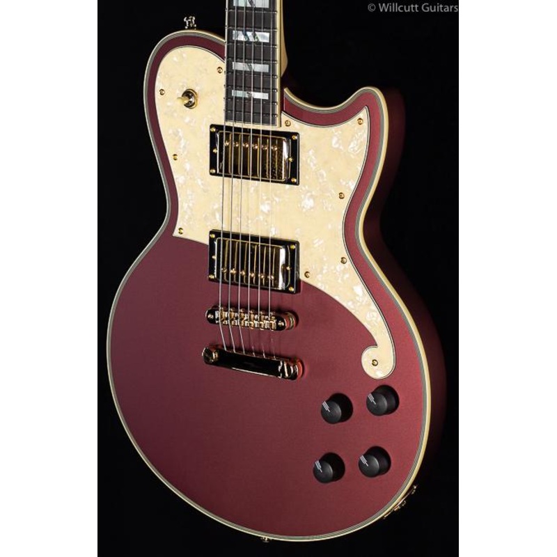D'Angelico Deluxe Atlantic Limited Edition Matte Wine (591) - ULT975560817564