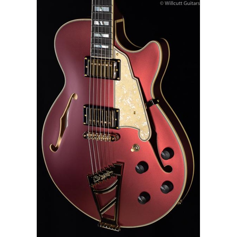 D'Angelico Deluxe SS Limited Edition Matte Wine (667) - ULT975560817562