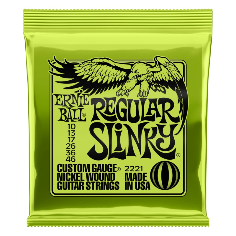 Ernie Ball Regular Slinky Nickel Wound Electric Guitar Strings - 10-46 Gauge - ULT975560817471