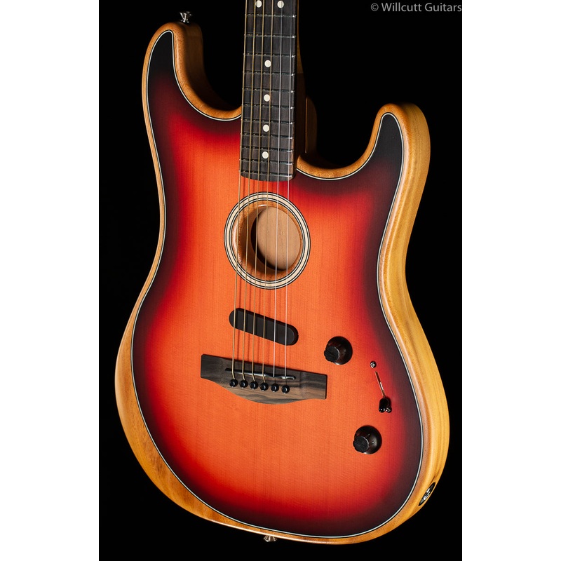 Fender American Acoustasonic Stratocaster 3-Tone Sunburst - ULT975560817796