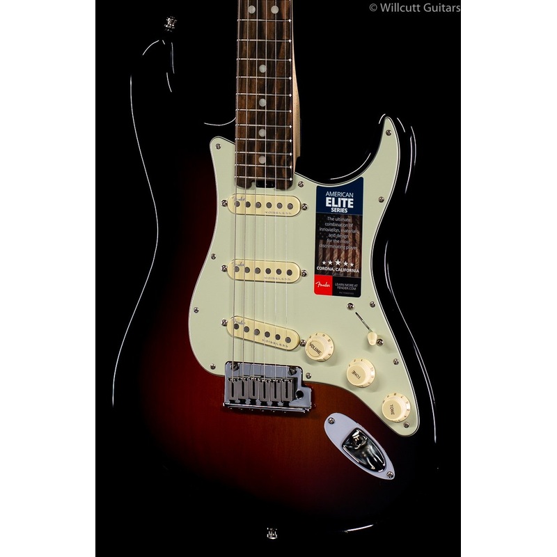 Fender American Elite Stratocaster 3-Tone Sunburst Ebony - ULT975560817556