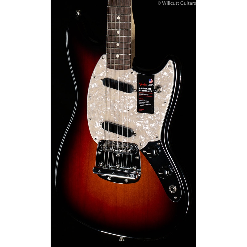 Fender American Performer Mustang 3-Color Sunburst - ULT975560817828