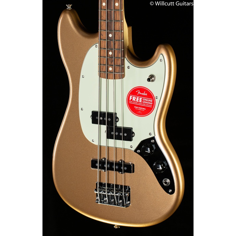 Fender Player Mustang Bass PJ Firemist Gold - ULT975560817865
