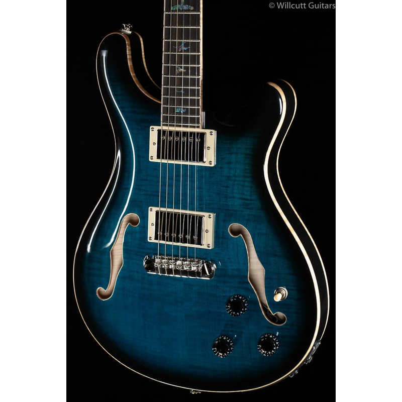 PRS SE Hollowbody II Piezo  Peacock Blue Smokeburst - ULT975560817775