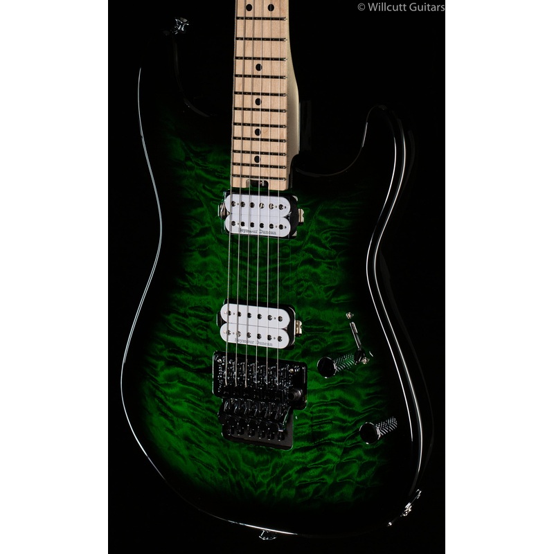 Charvel Pro-Mod San Dimas Style 1 HH FR M QM Transparent Green Burst - ULT975560816907