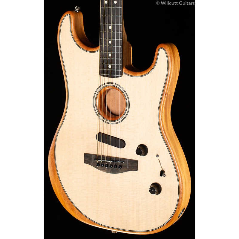 Fender American Acoustasonic Strat Natural Ebony Fingerboard - ULT975560817132