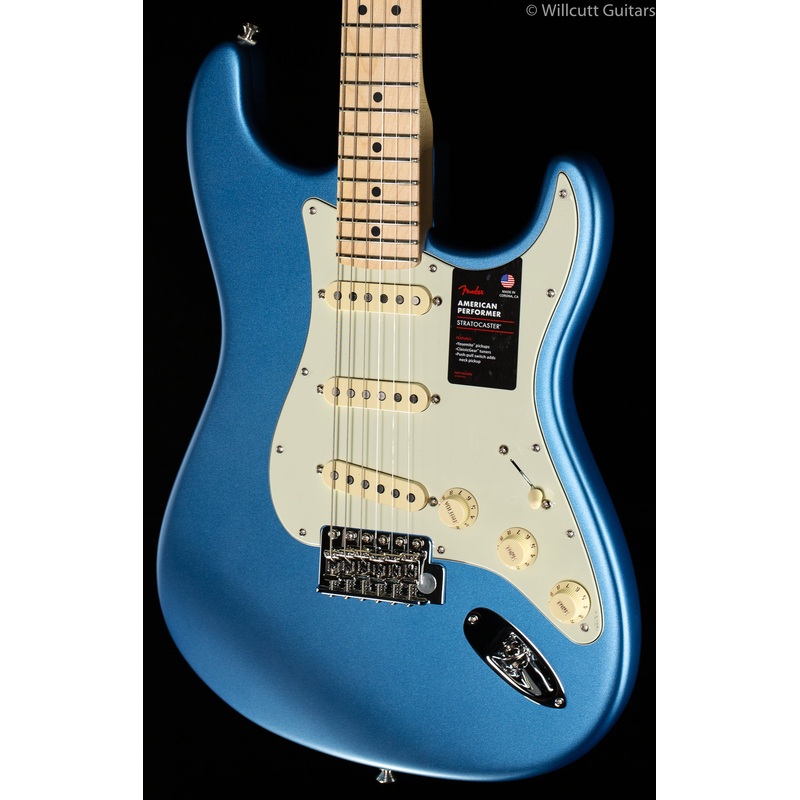 Fender American Performer Stratocaster Satin Lake Placid Blue (305) - ULT975560816858