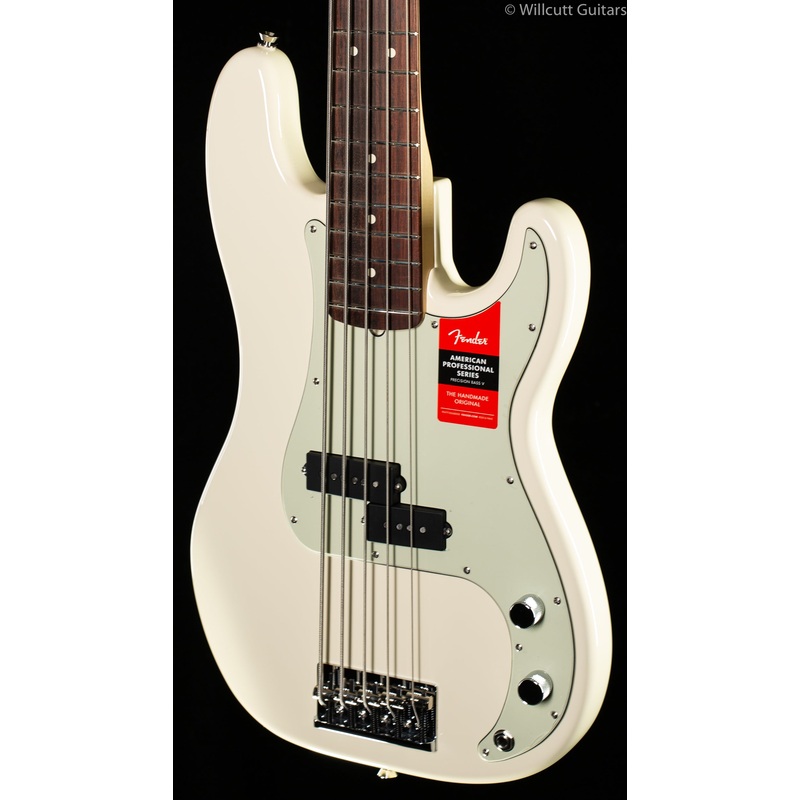 Fender American Professional Precision Bass V Olympic White - ULT975560816899