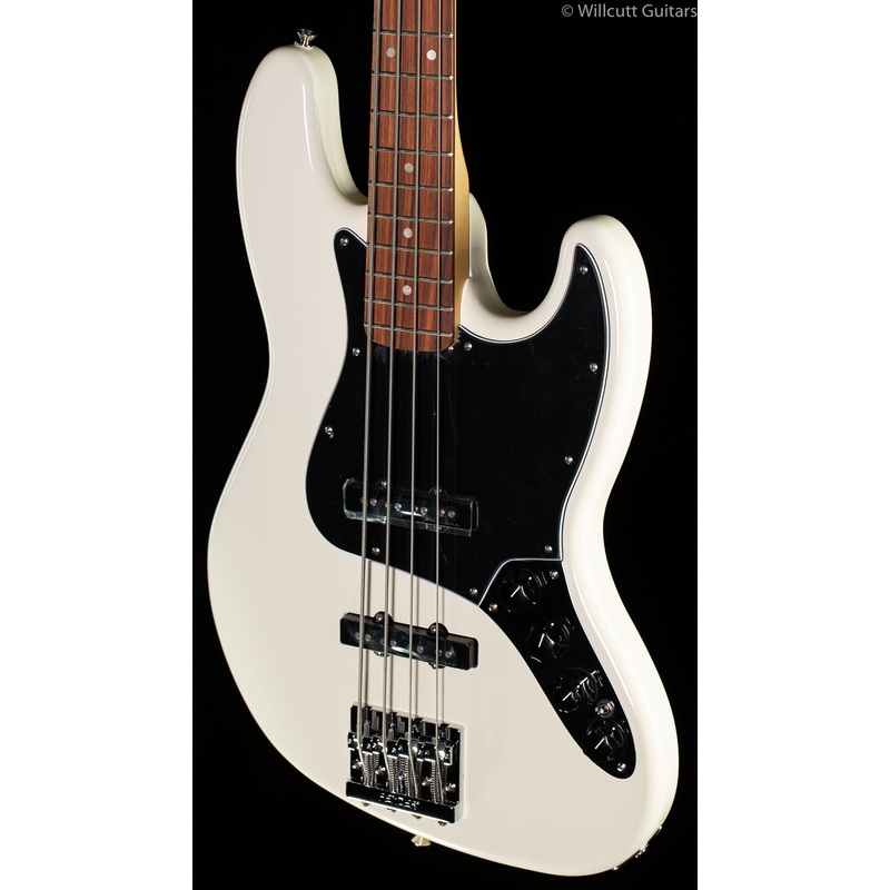 Fender Deluxe Active Jazz Bass Olympic White Pau Ferro - ULT975560817226