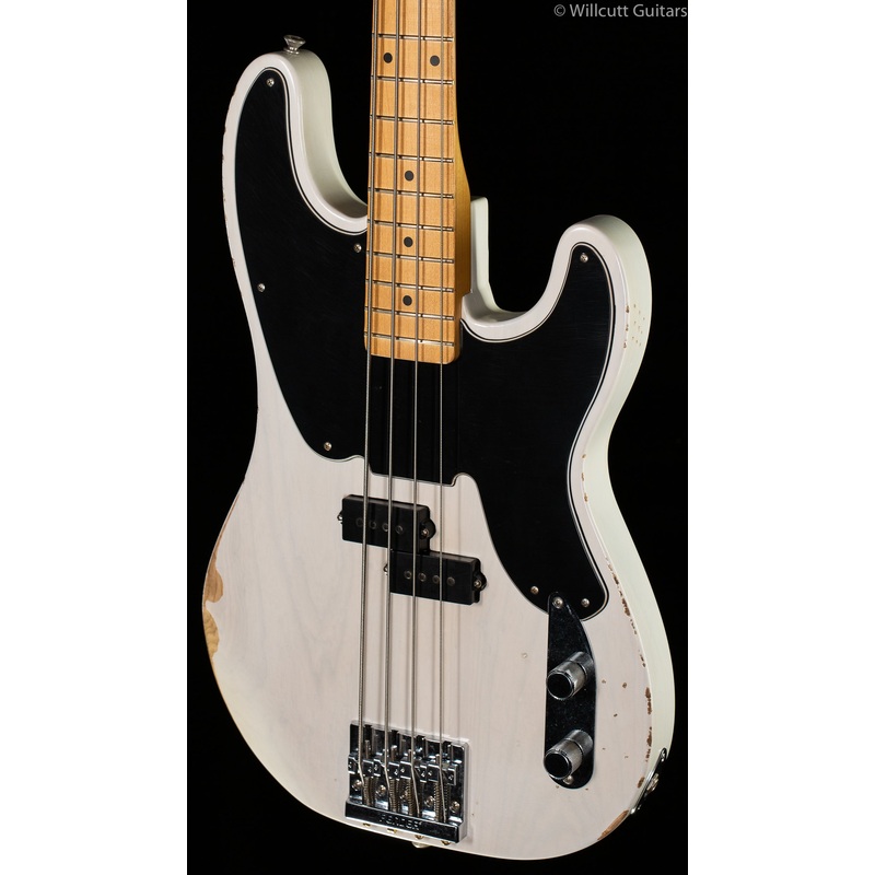 Fender Mike Dirnt Road Worn Precision Bass White Blonde Bass Guitar - ULT975560816920