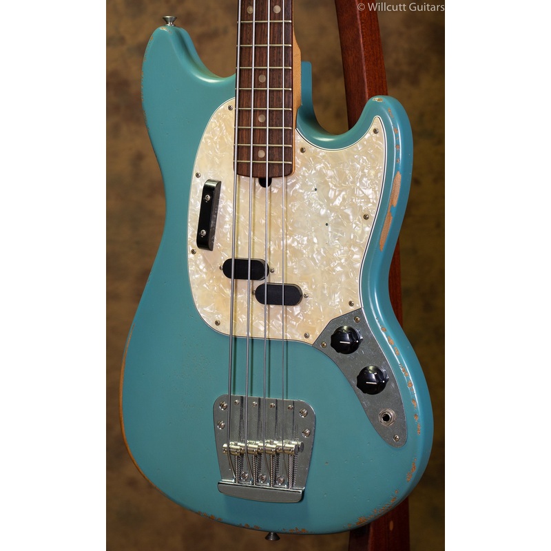 Fender USED JMJ Road Worn Mustang Bass Daphne Blue - ULT975560817085