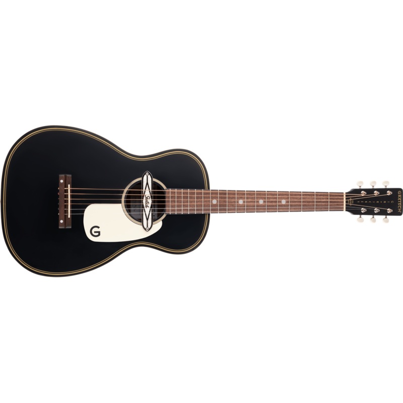 Gretsch G9520E Gin Rickey Acoustic/Electric with Soundhole Pickup, Walnut Fingerboard, Smokestack Black - ULT975560817198