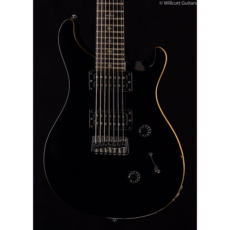 PRS SE Custom 24, 7 String, Black - ULT975560816959