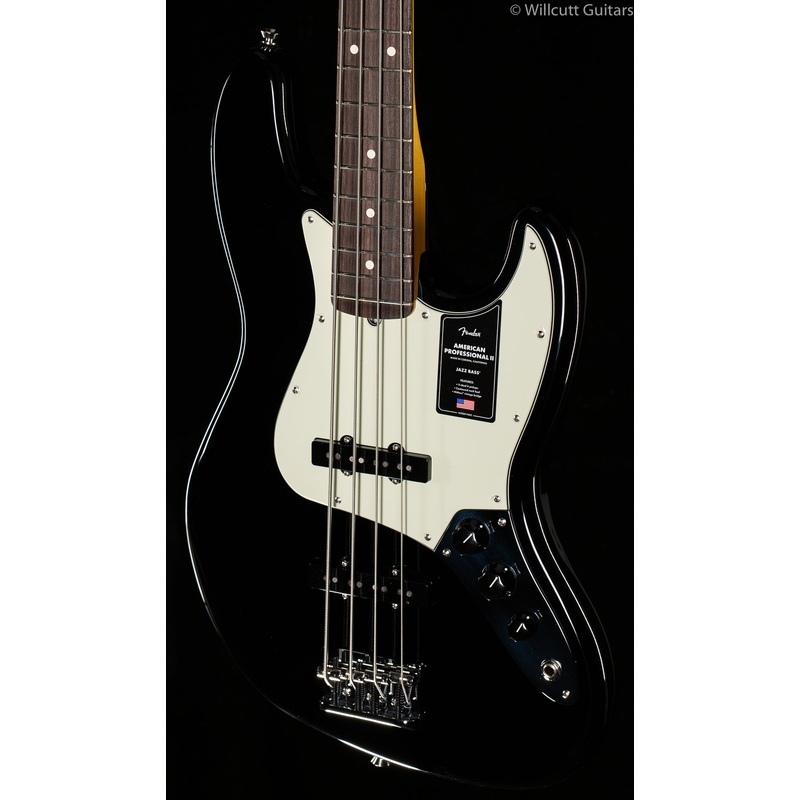 Fender American Professional II Jazz Bass Black Rosewood Fingerboard Bass Guitar - ULT975560816750