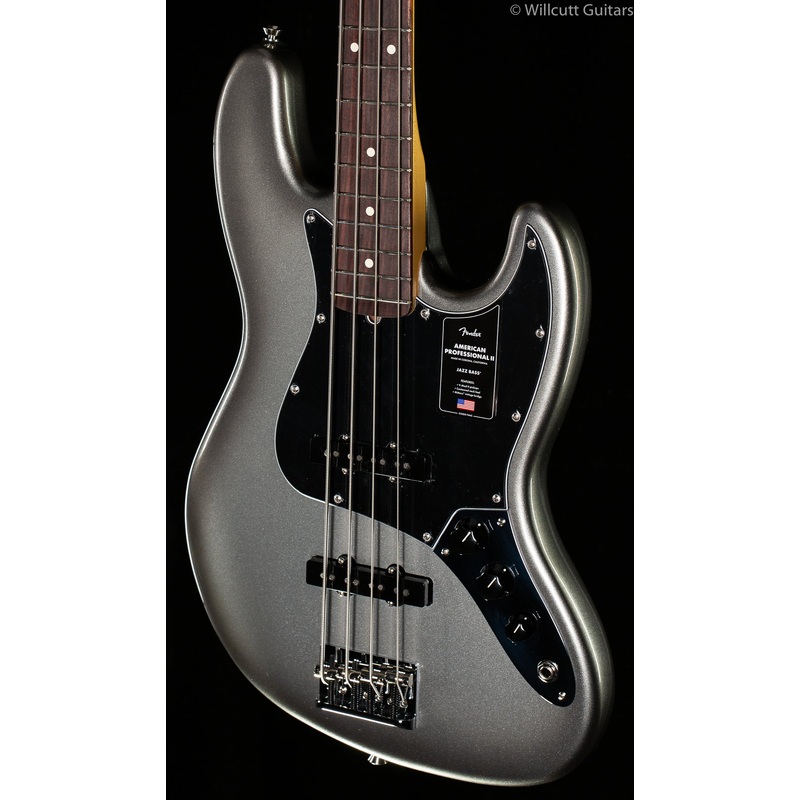 Fender American Professional II Jazz Bass Mercury Rosewood Fingerboard - ULT975560816745