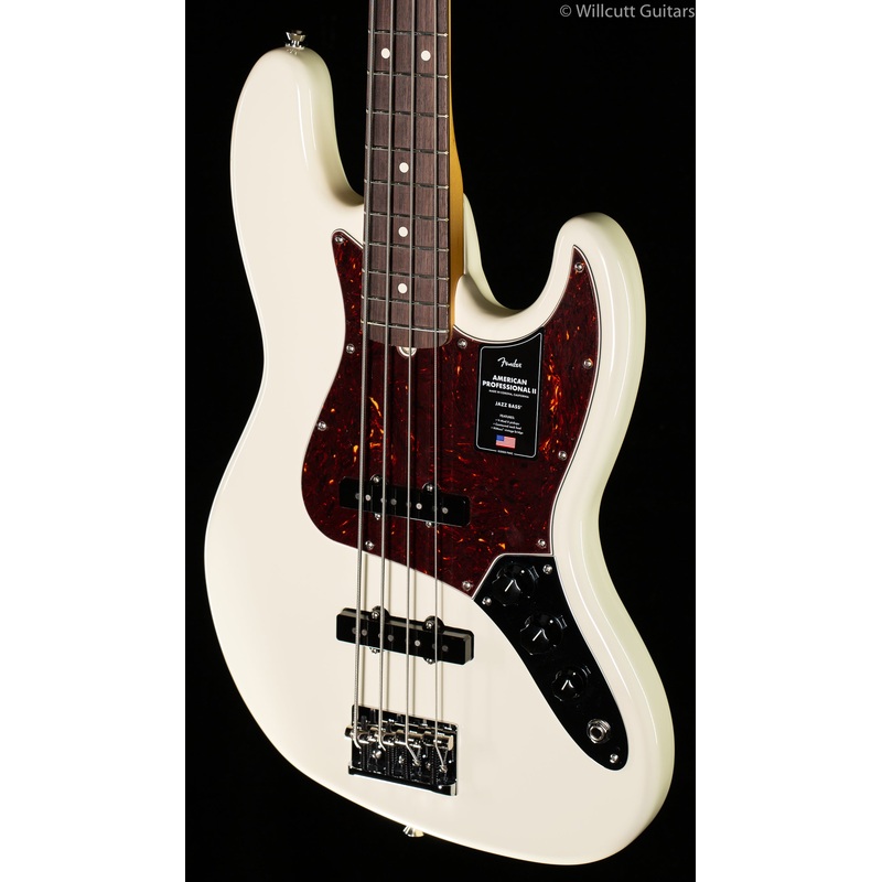 Fender American Professional II Jazz Bass Olympic White Rosewood Fingerboard - ULT975560816746