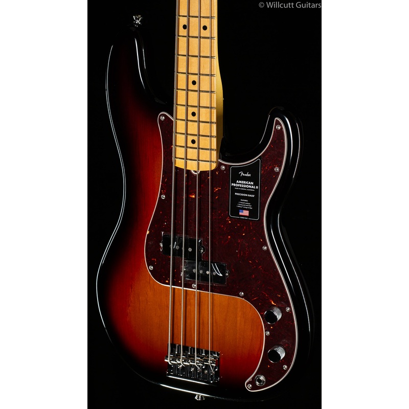 Fender American Professional II Precision Bass 3-Color Sunburst Maple Fingerboard Bass Guitar - ULT975560816523