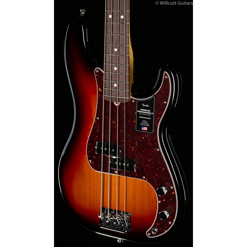 Fender American Professional II Precision Bass 3-Color Sunburst Rosewood Fingerboard Bass Guitar - ULT975560816734